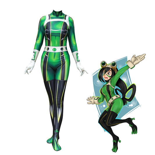 MHA Asui Tsuyu Cosplay Jumpsuits