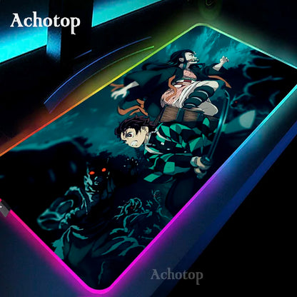 LED Demon Slayer Computer Mat