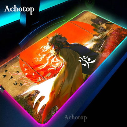 LED Demon Slayer Computer Mat