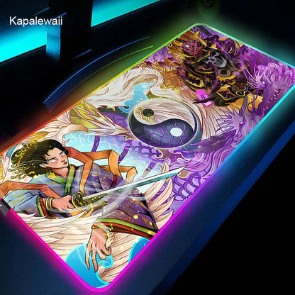 LED Demon Slayer Computer Mat