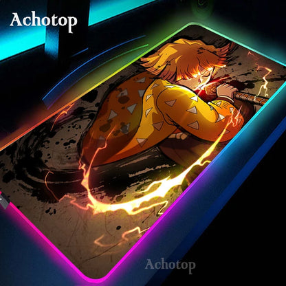 LED Demon Slayer Computer Mat