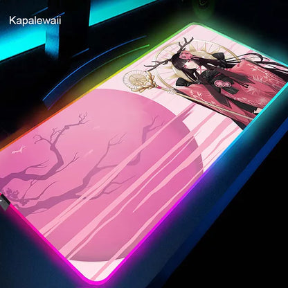 LED Demon Slayer Computer Mat