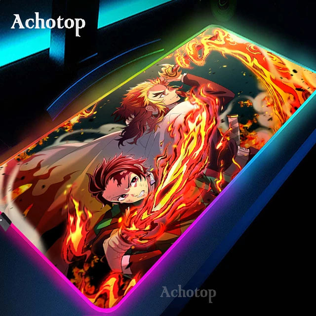 LED Demon Slayer Computer Mat