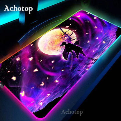 LED Demon Slayer Computer Mat