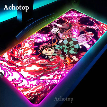 LED Demon Slayer Computer Mat