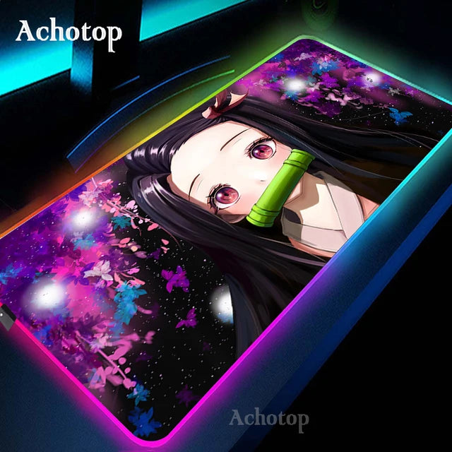 LED Demon Slayer Computer Mat