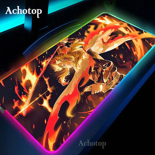 LED Demon Slayer Computer Mat