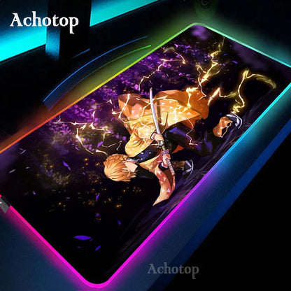 LED Demon Slayer Computer Mat