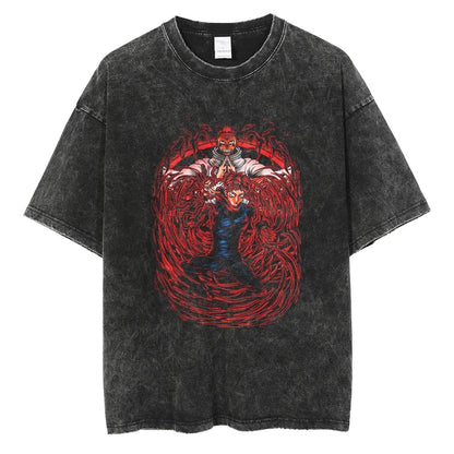 Vintage Washed Jujutsu T Shirt