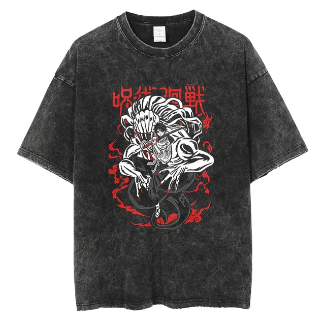 Vintage Washed Jujutsu T Shirt