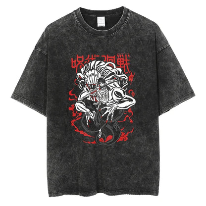 Vintage Washed Jujutsu T Shirt