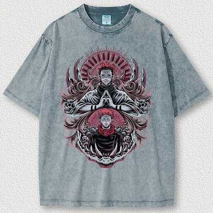 Vintage Washed Jujutsu T Shirt