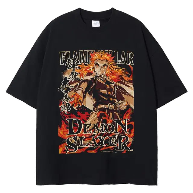 Vintage Washed Demon Slayer T Shirt