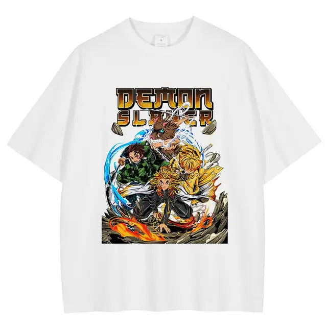 Vintage Washed Demon Slayer T Shirt