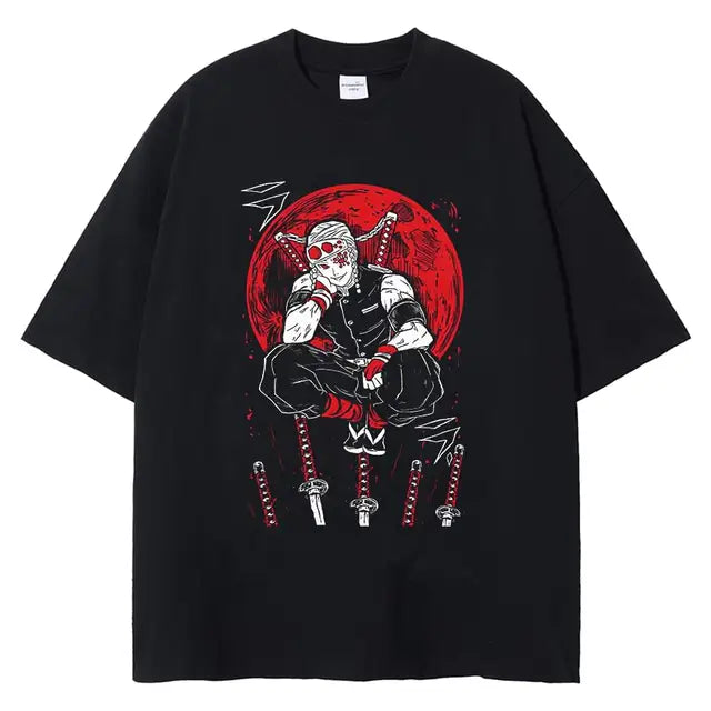 Vintage Washed Demon Slayer T Shirt