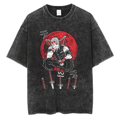 Vintage Washed Demon Slayer T Shirt