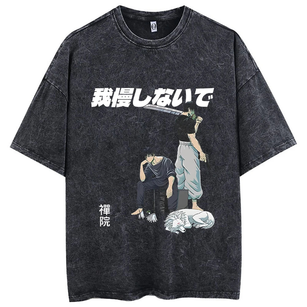 Vintage Washed Toji  T Shirt