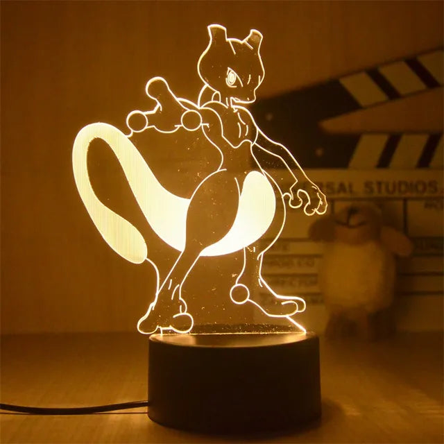 Warm Pokemon Led 3D Night Light