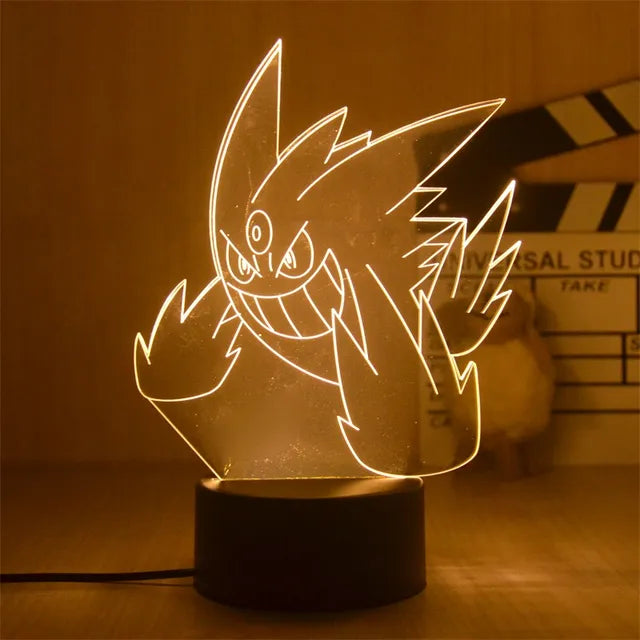 Warm Pokemon Led 3D Night Light