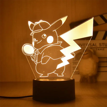 Warm Pokemon Led 3D Night Light