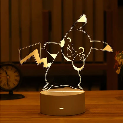 Warm Pokemon Led 3D Night Light