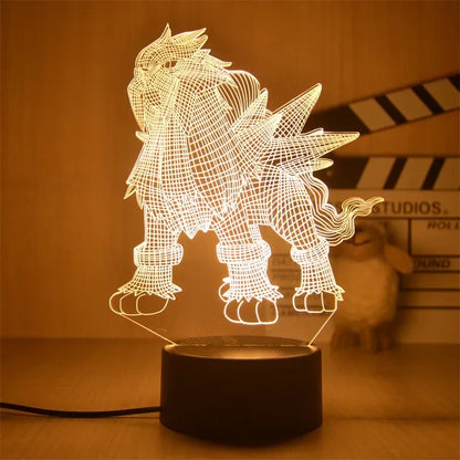 Warm Pokemon Led 3D Night Light