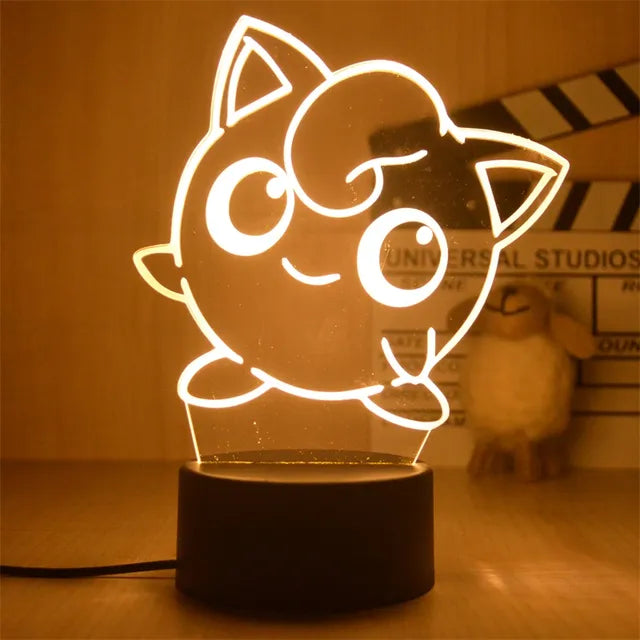 Warm Pokemon Led 3D Night Light