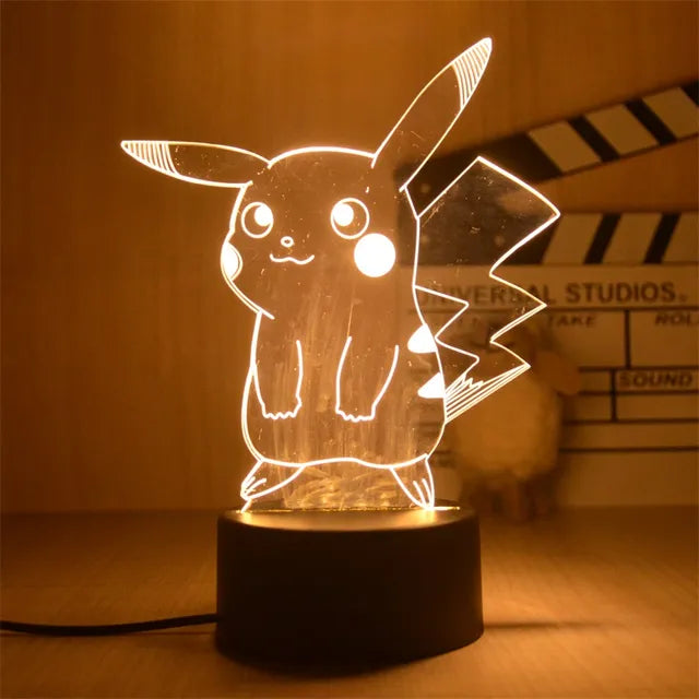 Warm Pokemon Led 3D Night Light