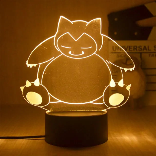 Warm Pokemon Led 3D Night Light