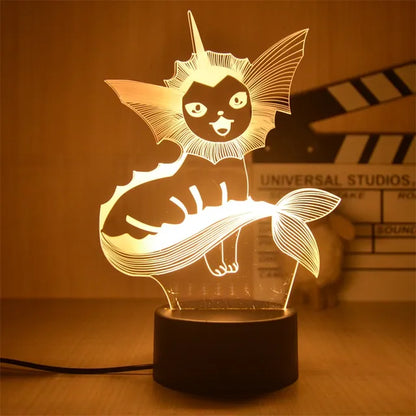 Warm Pokemon Led 3D Night Light