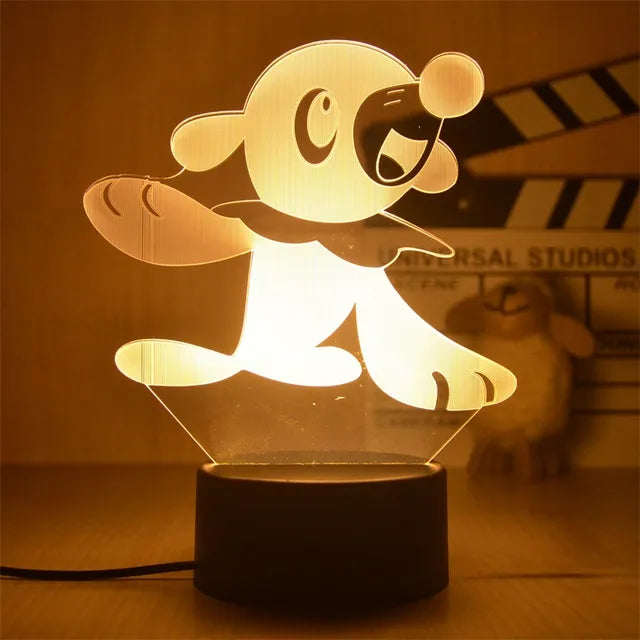 Warm Pokemon Led 3D Night Light