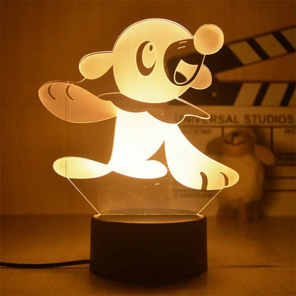 Warm Pokemon Led 3D Night Light