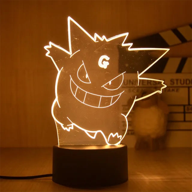 Warm Pokemon Led 3D Night Light