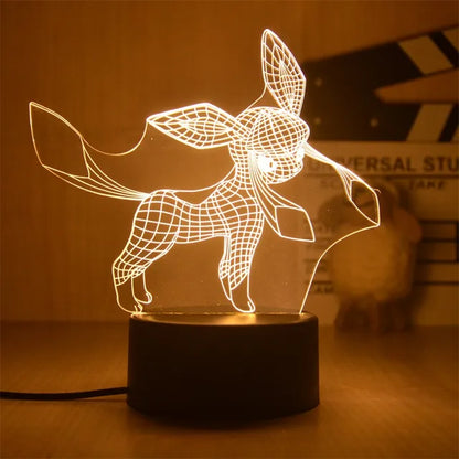 Warm Pokemon Led 3D Night Light