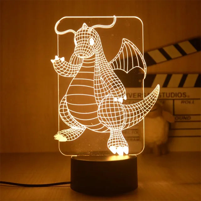 Warm Pokemon Led 3D Night Light