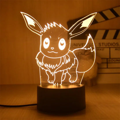 Warm Pokemon Led 3D Night Light