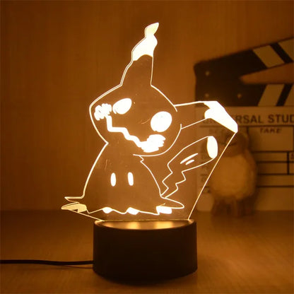 Warm Pokemon Led 3D Night Light