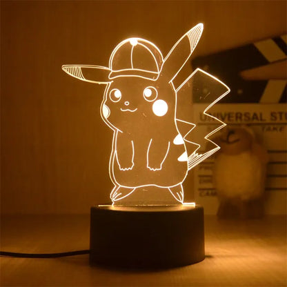 Warm Pokemon Led 3D Night Light