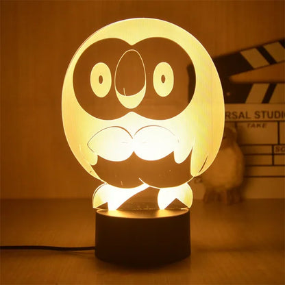 Warm Pokemon Led 3D Night Light