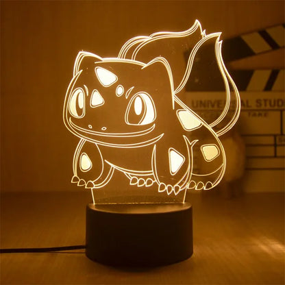 Warm Pokemon Led 3D Night Light