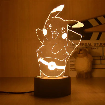 Warm Pokemon Led 3D Night Light