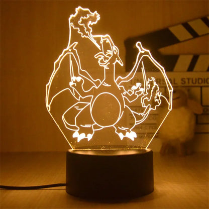 Warm Pokemon Led 3D Night Light