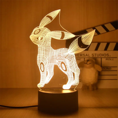 Warm Pokemon Led 3D Night Light