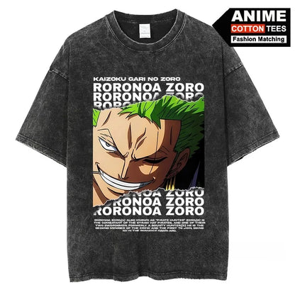 Vintage Washed Zoro T Shirt