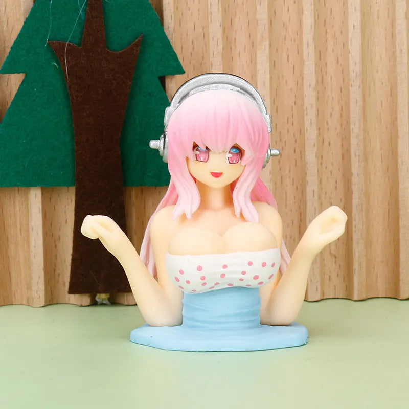 Shaking Chest Girls Car Dashboard Toy